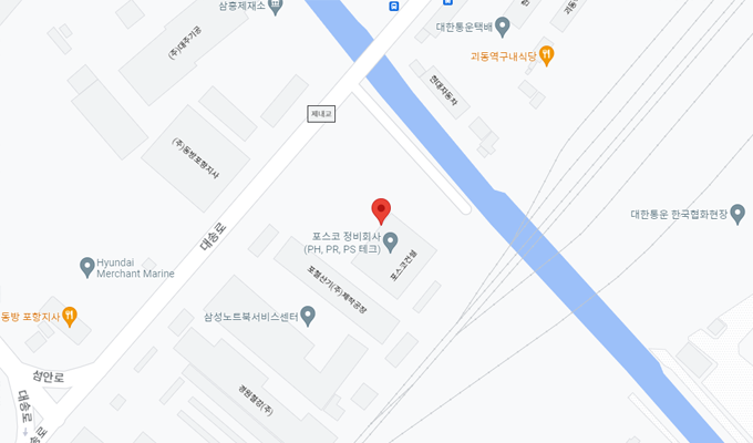포스코PH솔루션 지도